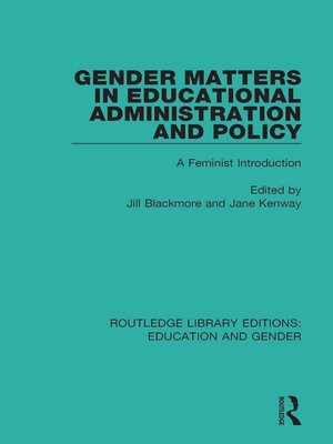 cover image of Gender Matters in Educational Administration and Policy
